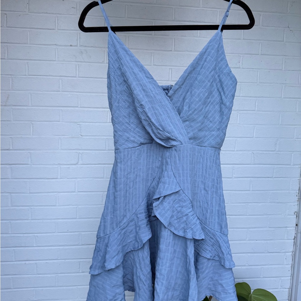 Flirty Blue Sleeveless Dress